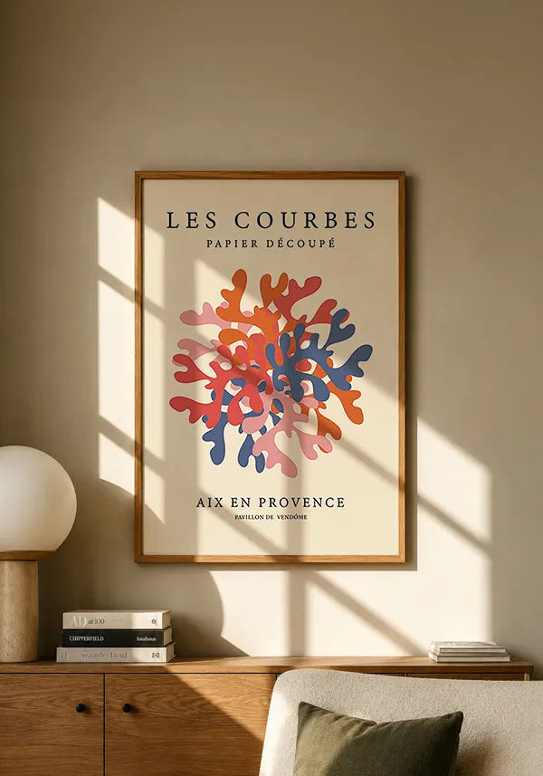 Quadro Matisse Inspired Les Courbes Colorido