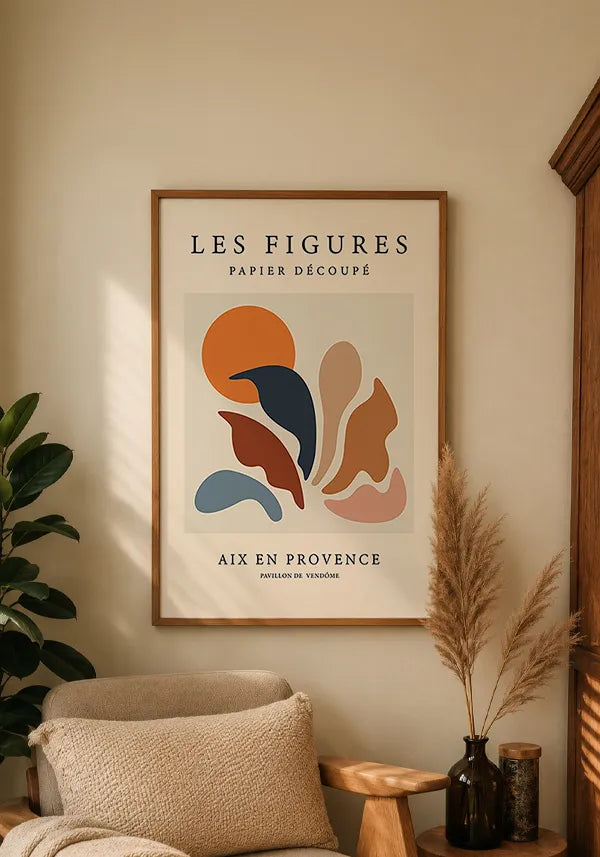 Quadro Matisse Inspired Les Figures Abstrato