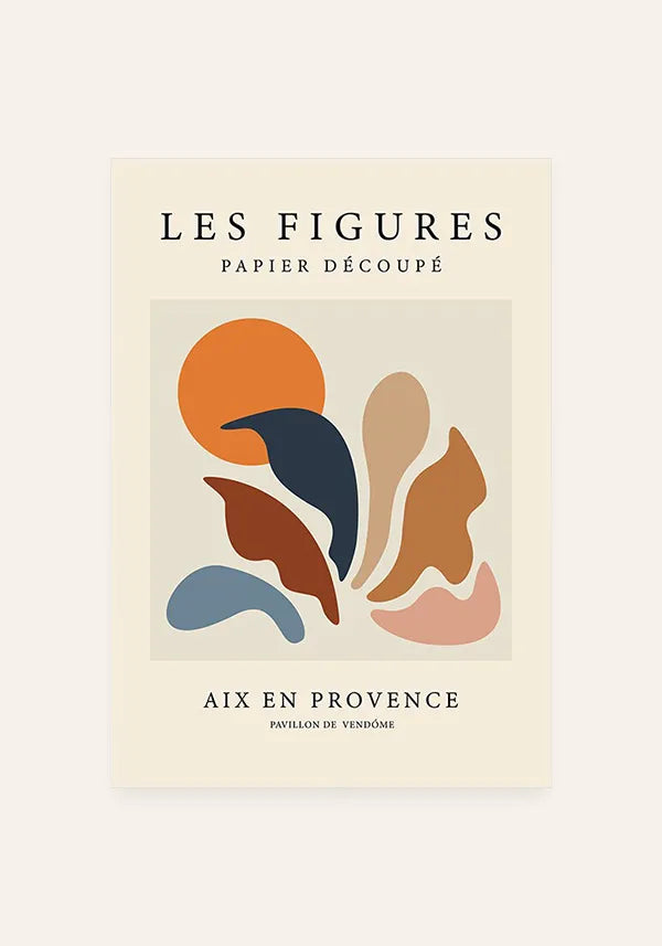 Quadro Matisse Inspired Les Figures Abstrato