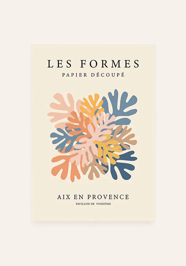 Quadro Matisse Inspired Les Formes Abstrato