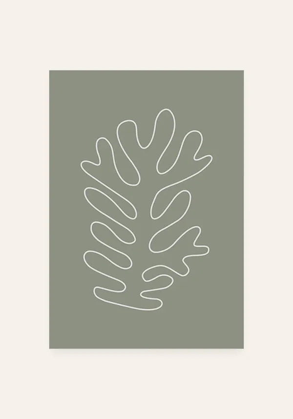 Quadro Matisse Inspired Coleção Verdes II