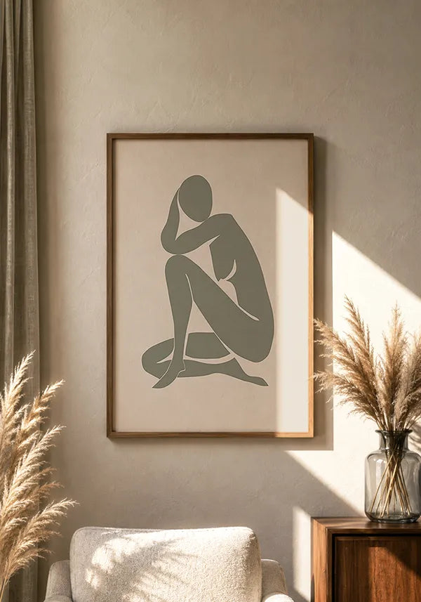 Quadro Matisse Inspired Coleção Verdes III