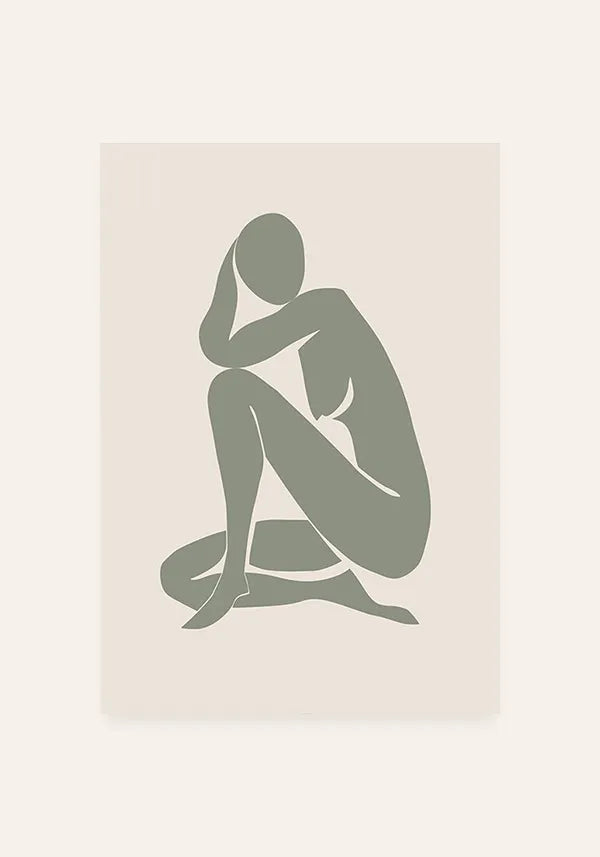 Quadro Matisse Inspired Coleção Verdes III