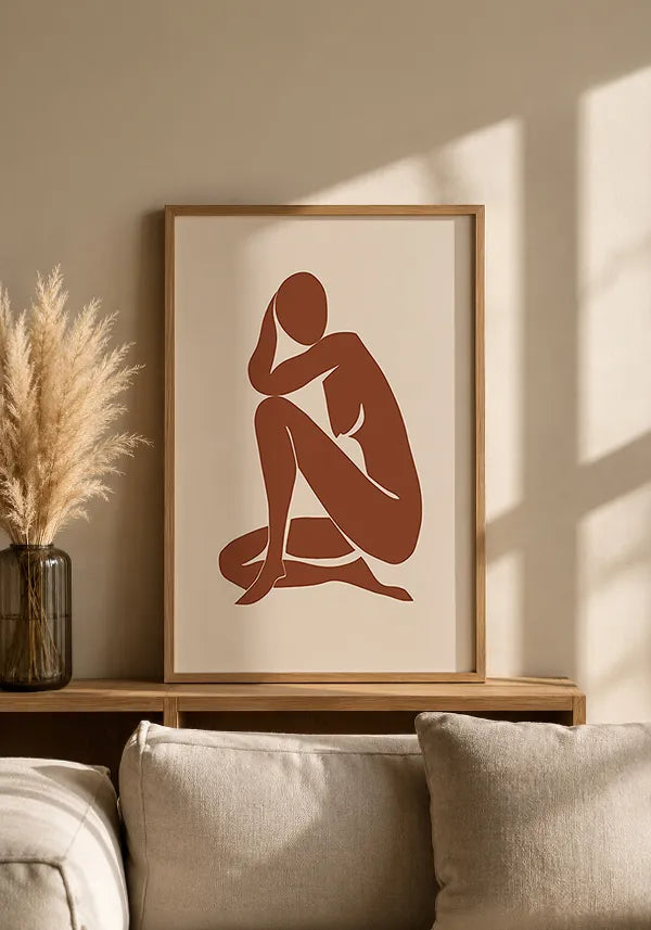 Quadro Matisse Inspired Coleção Marrom II