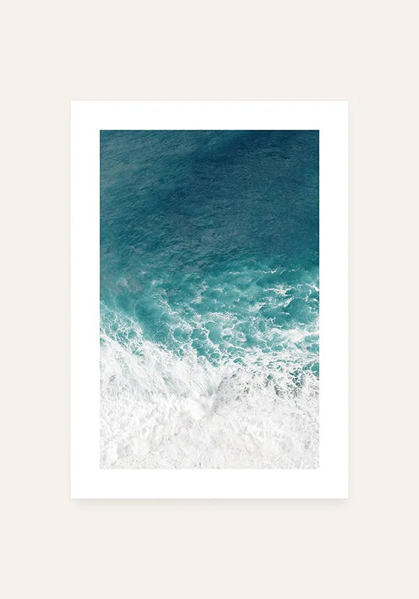 Quadro Ondas do Mar com Borda