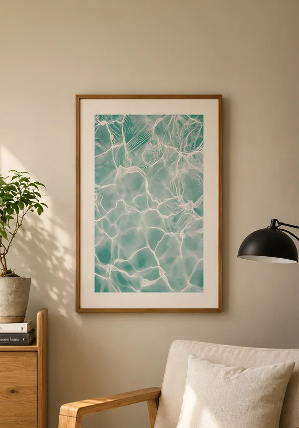 Quadro Reflexos na Água com Borda