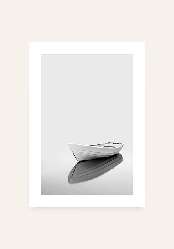 Quadro Barco Reflexo com Borda