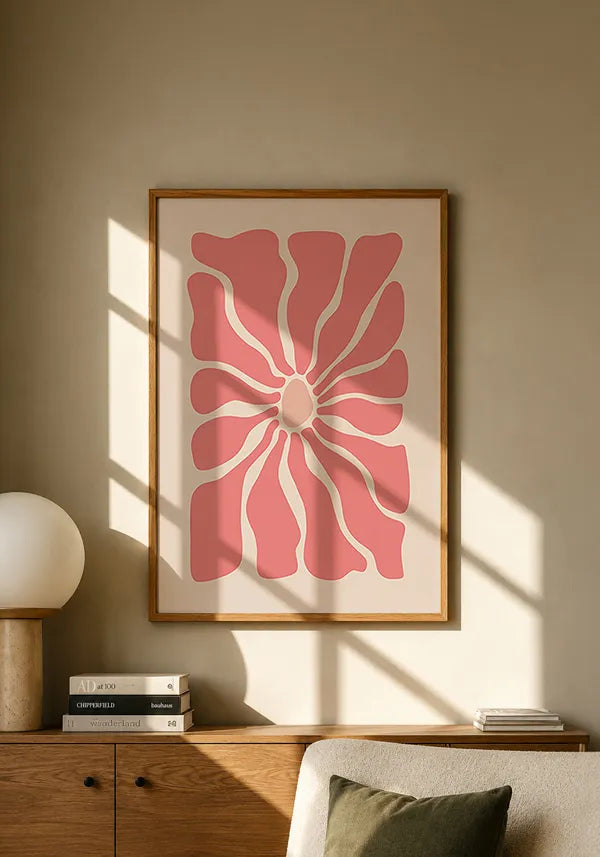 Quadro Matisse Inspired Art Folhas em Rosa II