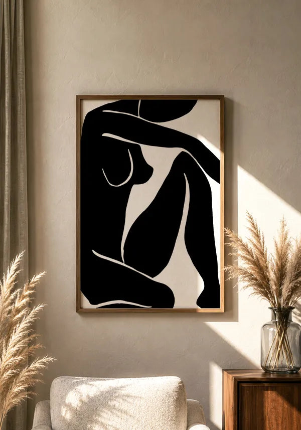 Quadro Matisse Inspired Art Silhuetas Close-up II