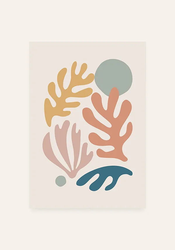 Quadro Matisse Inspired Curvas & Cores I
