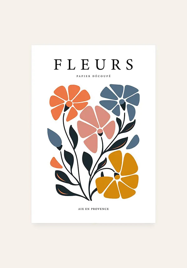 Quadro Matisse Inspired Les Fleurs I
