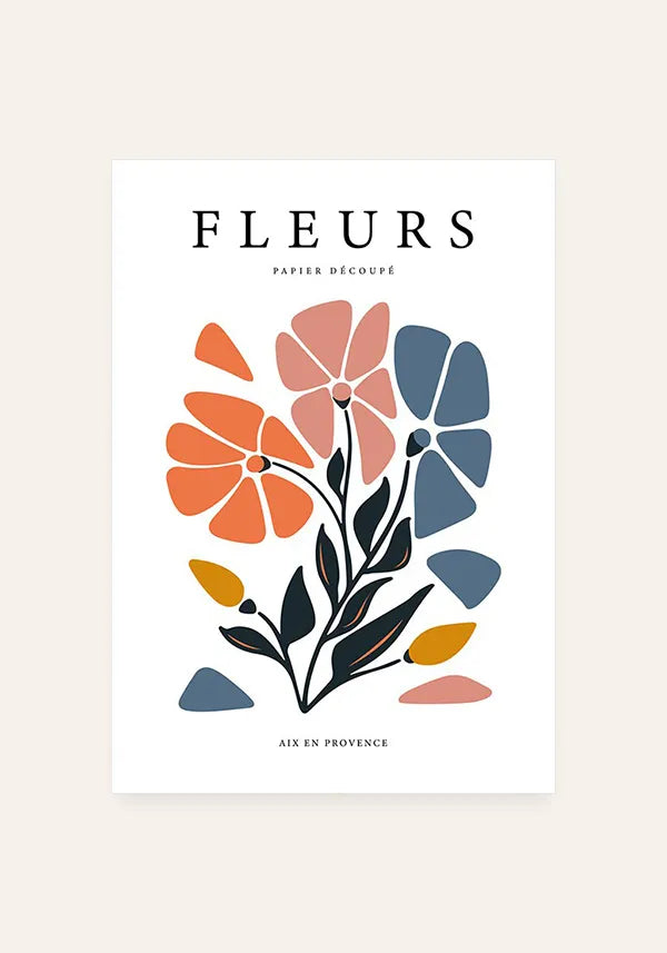 Quadro Matisse Inspired Les Fleurs II