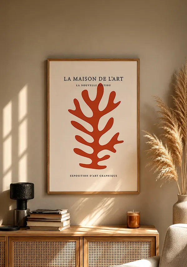 Quadro Matisse Inspired La Maison de L'art em Terracota III