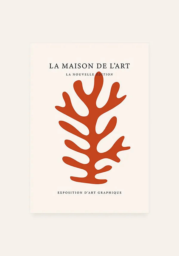 Quadro Matisse Inspired La Maison de L'art em Terracota III