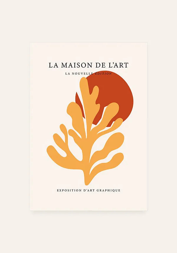 Quadro Matisse Inspired La Maison de L'art em Terracota IV