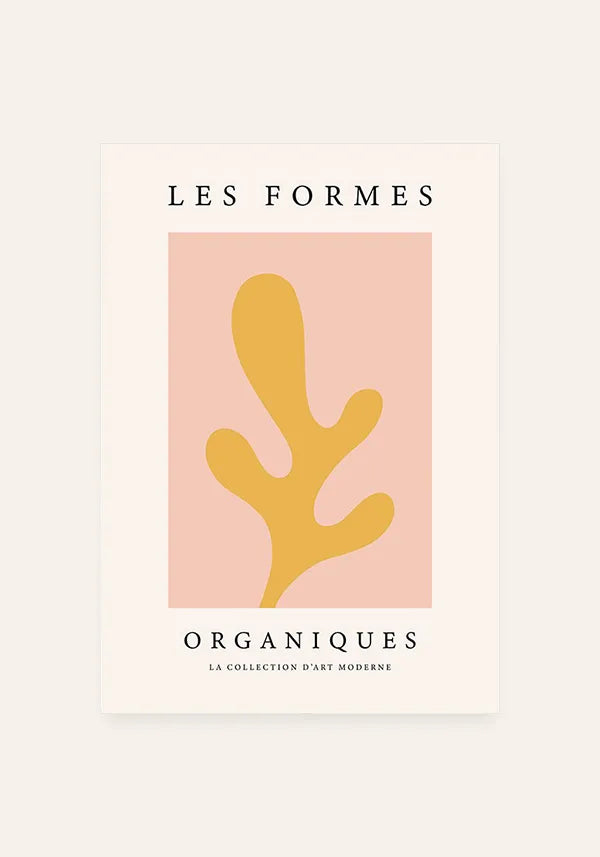 Quadro Matisse Inspired Art Formes Organiques I