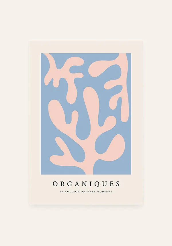 Quadro Matisse Inspired Art Organiques Azul e Rosa I