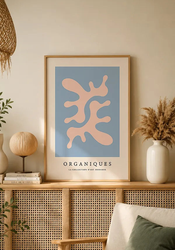 Quadro Matisse Inspired Art Organiques Azul e Rosa II
