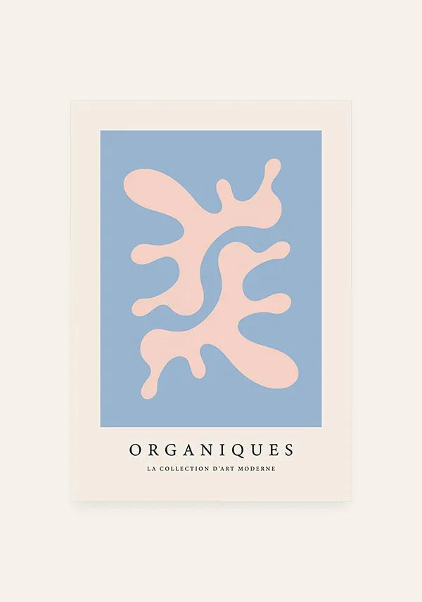 Quadro Matisse Inspired Art Organiques Azul e Rosa II