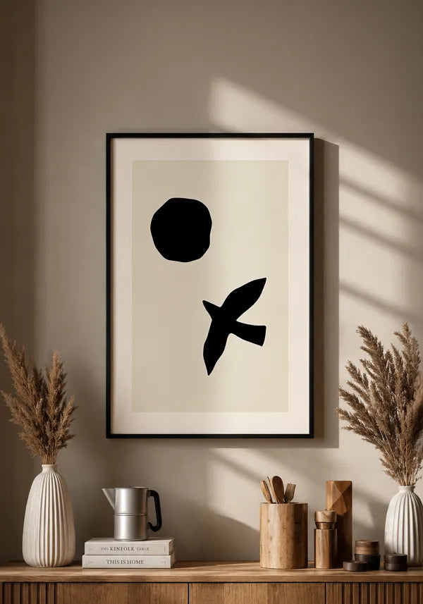 Quadro Matisse Inspired Art Recorte Pássaro