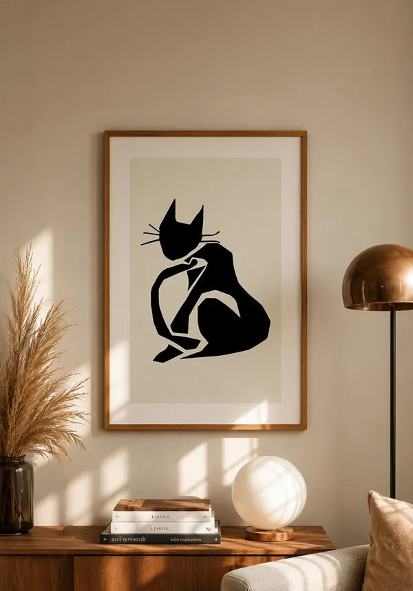 Quadro Matisse Inspired Art Recorte Gato