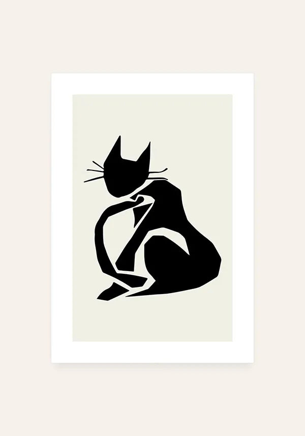 Quadro Matisse Inspired Art Recorte Gato