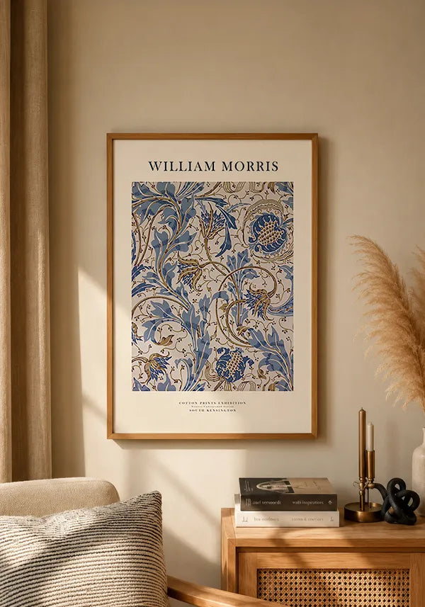 Quadro William Morris Blue Flowers