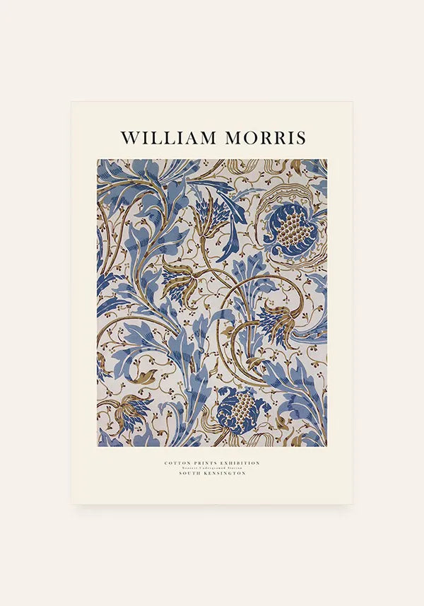 Quadro William Morris Blue Flowers