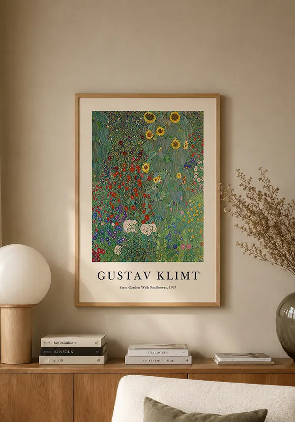 Quadro Gustav Klimt Farm Garden with Sunflowers