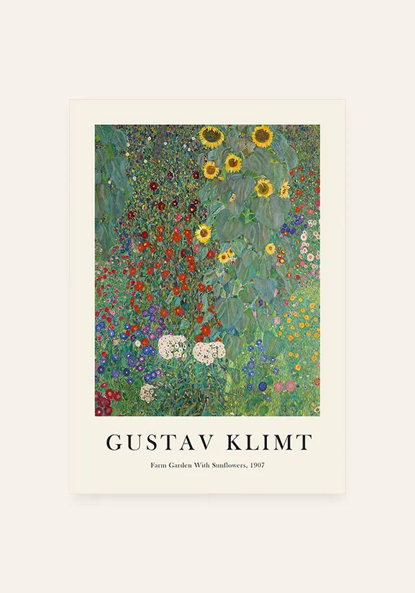 Quadro Gustav Klimt Farm Garden with Sunflowers