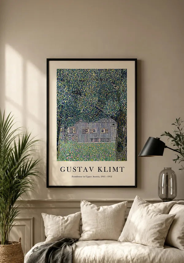 Quadro Gustav Klimt Farmhouse in Upper Austria