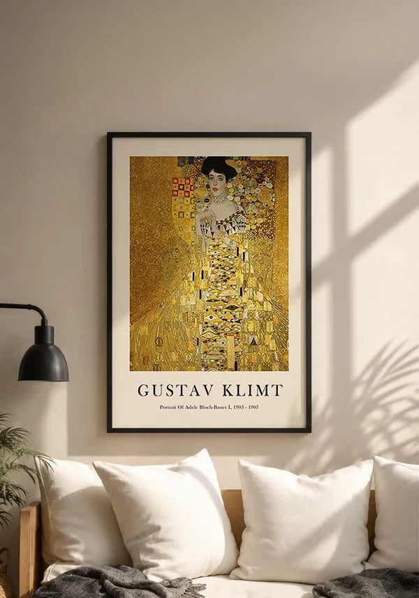 Quadro Gustav Klimt Retrato de Adele Bloch-Bauer I