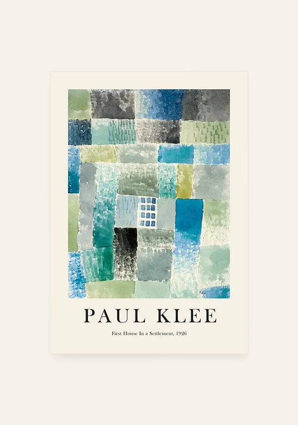 Quadro Paul Klee First House in a Settlement