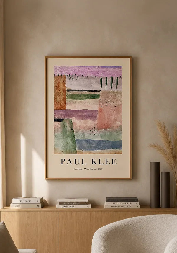 Quadro Paul Klee Landscape with Poplars