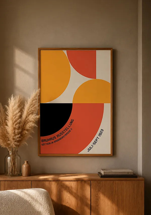 Quadro Bauhaus Ausstellung 1923 - Vermelho
