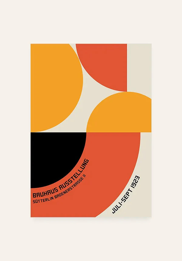 Quadro Bauhaus Ausstellung 1923 - Vermelho