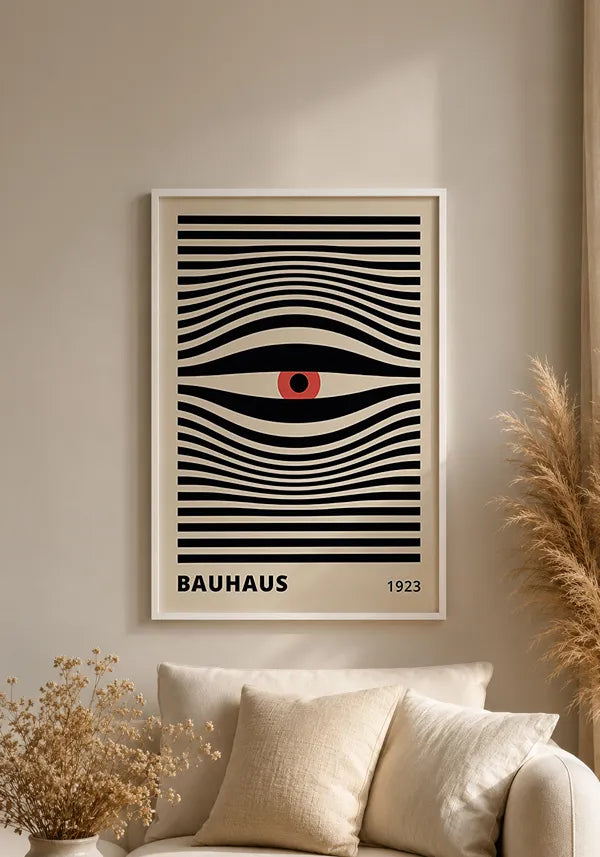 Quadro Bauhaus Ausstellung 1923 - Linhas Abstratas