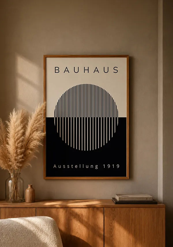 Quadro Bauhaus Ausstellung 1919 Círculo Abstrato