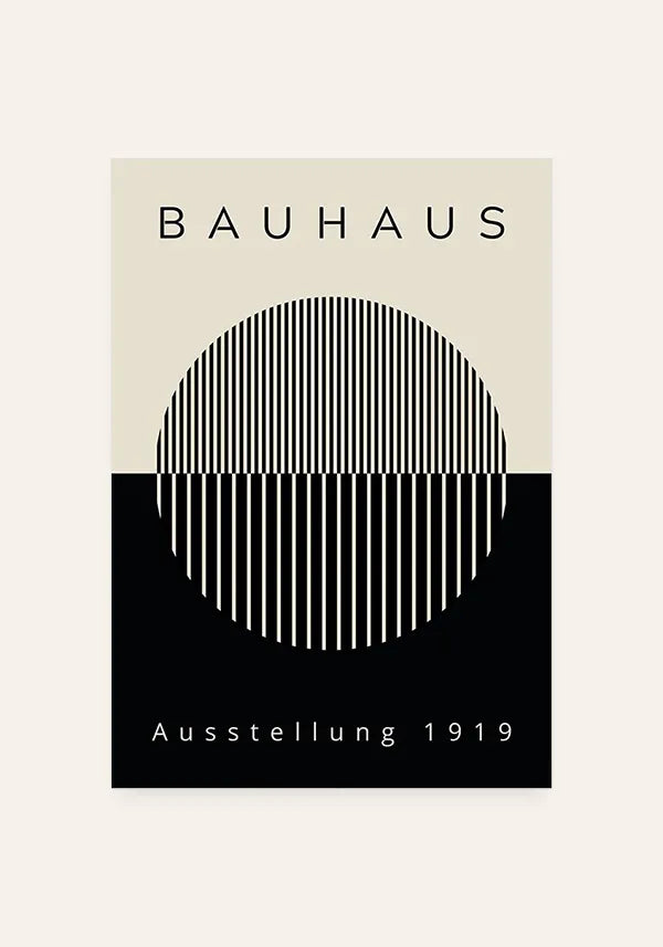 Quadro Bauhaus Ausstellung 1919 Círculo Abstrato