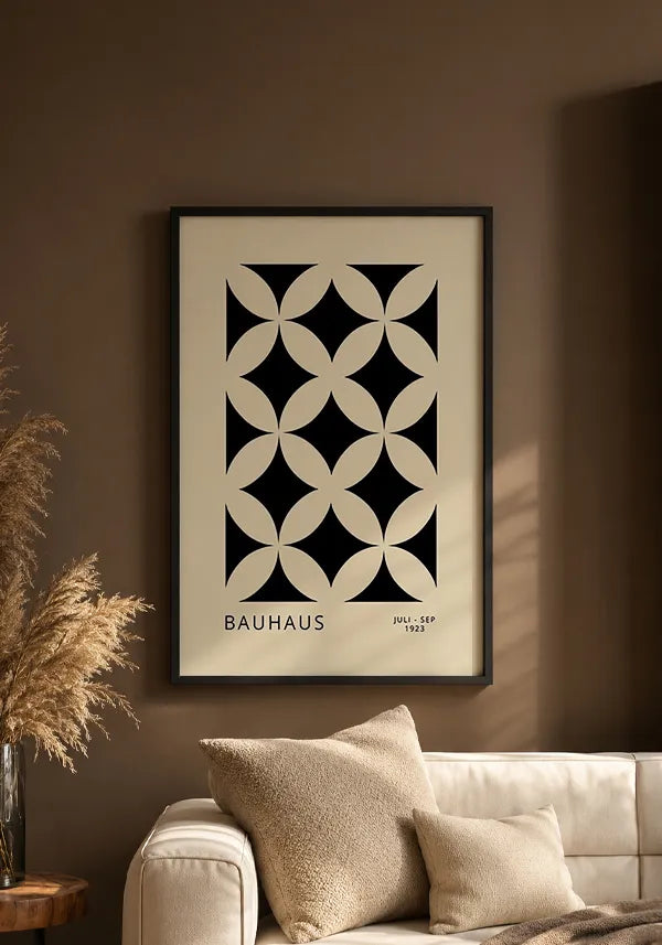 Quadro Bauhaus 1923 Geometria Estelar