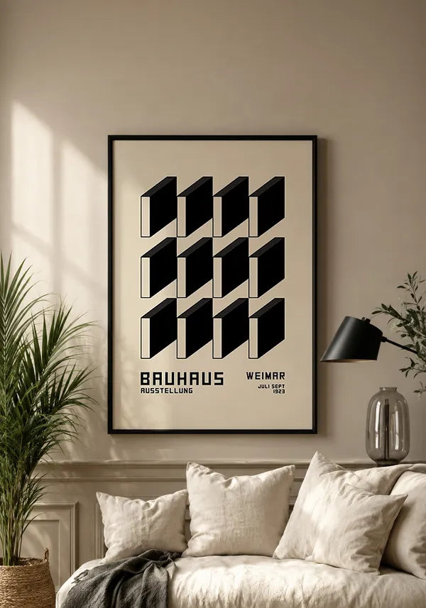 Quadro Bauhaus Coleção Formas e Sombras III