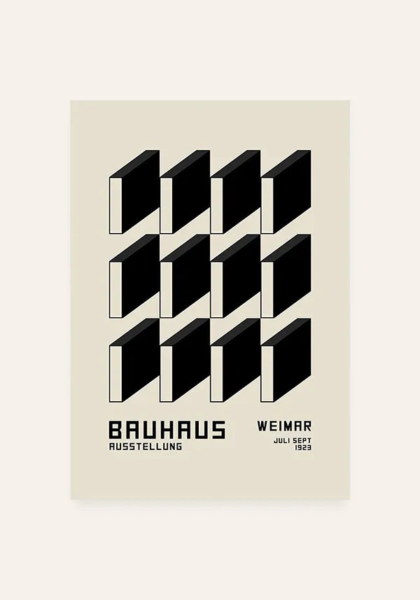 Quadro Bauhaus Coleção Formas e Sombras III
