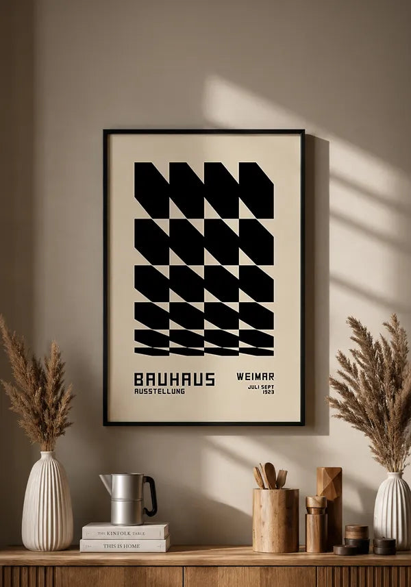 Quadro Bauhaus Formas Abstratas II