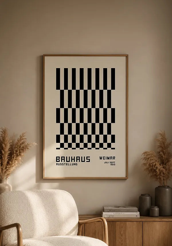 Quadro Bauhaus Formas Abstratas III