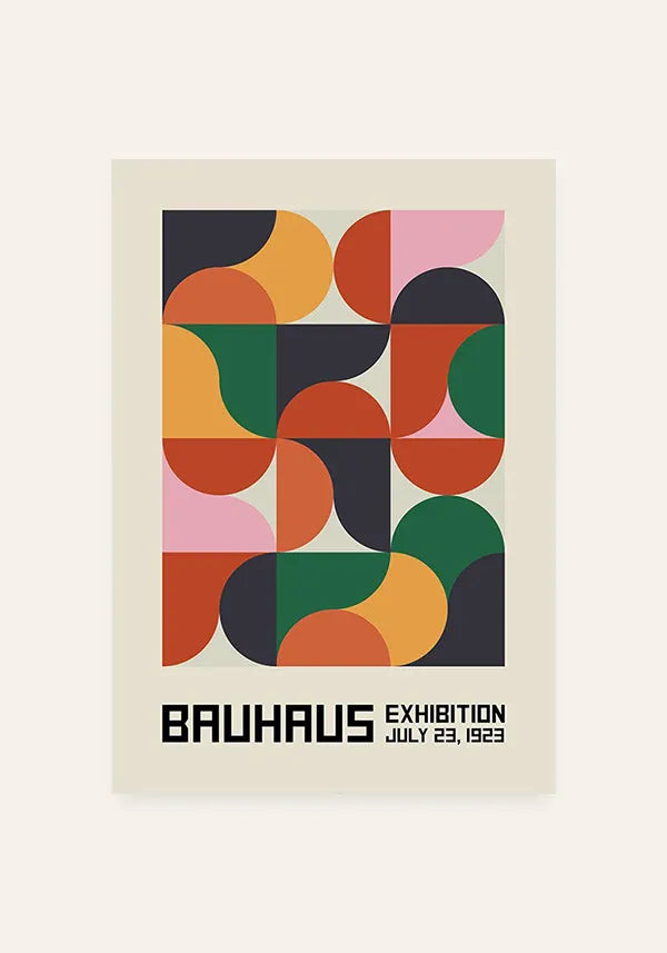 Quadro Bauhaus Formas Coloridas I