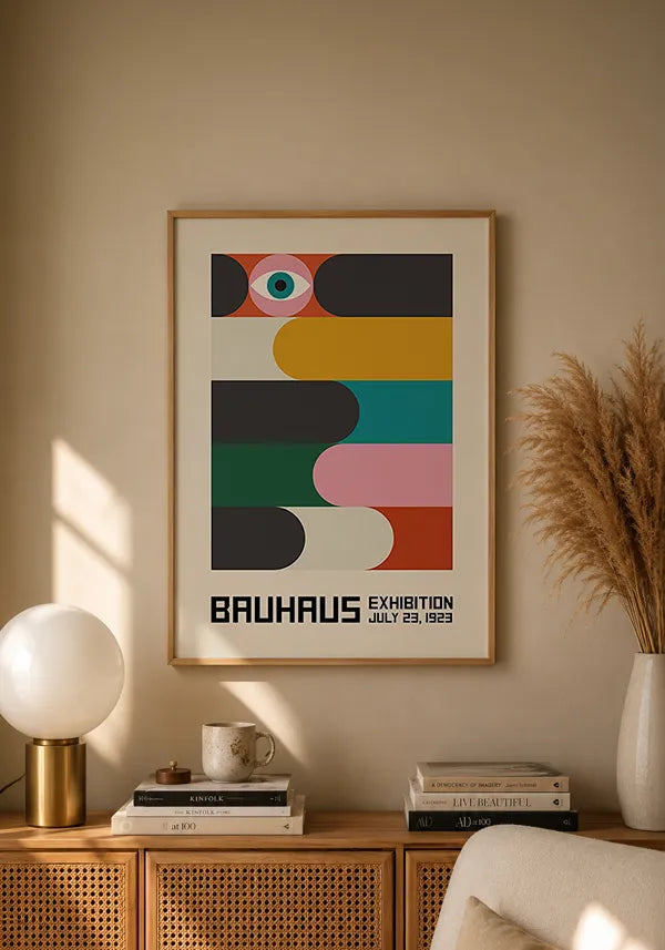 Quadro Bauhaus Formas Coloridas II