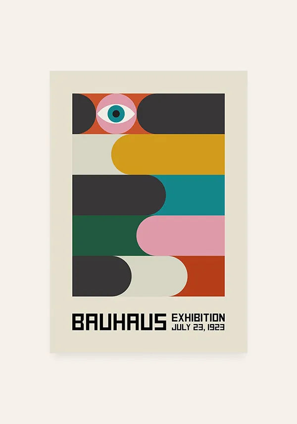 Quadro Bauhaus Formas Coloridas II