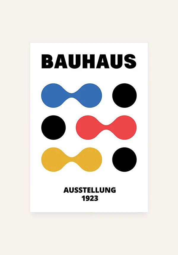 Quadro Bauhaus Conexões Colorido