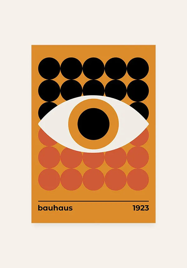 Quadro Bauhaus Orange Eye