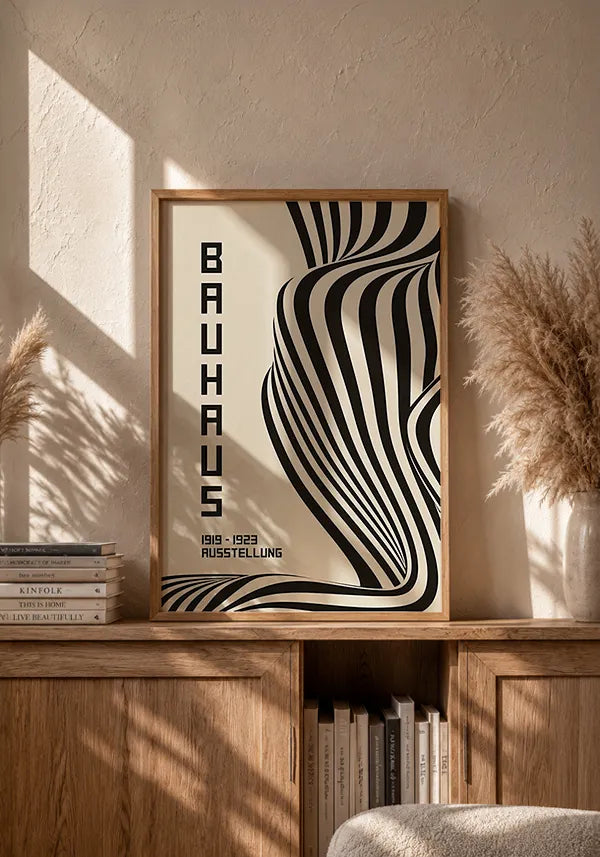 Quadro Bauhaus Ausstellung Linhas Abstratas